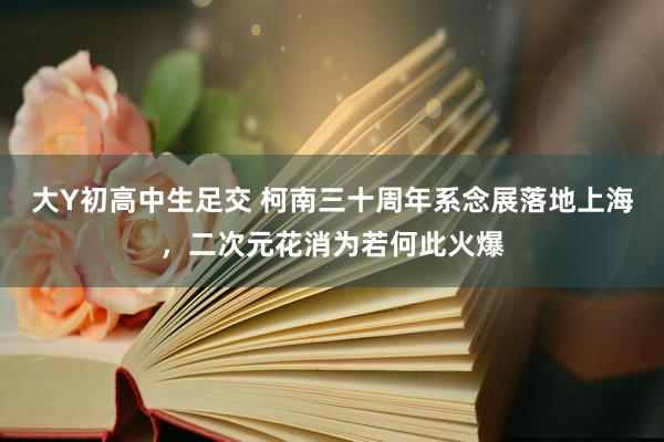 大Y初高中生足交 柯南三十周年系念展落地上海，二次元花消为若何此火爆